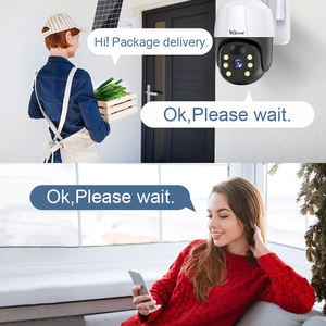 Wistino 3MP户外单镜头4g太阳能摄像机运动检测报警彩色夜视太阳能灯带闭路电视摄像机 - Product Image 4