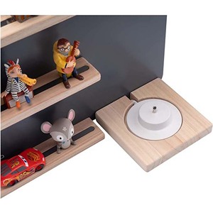 Ripiano <span class=keywords><strong>grigio</strong></span> quadrato per TONIE regale per Tonies e Tonie Box a 5 strati tipo in piedi installazione in legno - Product Image 4