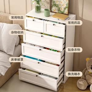 YXDG Commode à 5 tiroirs, armoire de rangement blanche avec miroir, meubles de chambre à coucher pour enfants, adultes, personnes âgées - Product Image 4