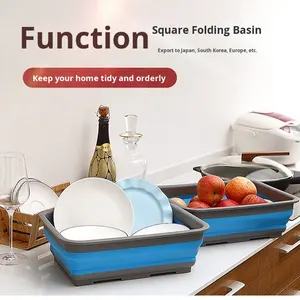 <span class=keywords><strong>Bassin</strong></span> pliable portable pour la cuisine et le lavage du visage Seau de vidange pratique pour le stockage - Product Image 3