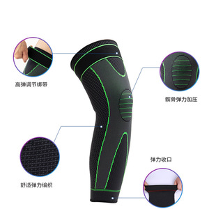 Extended, warm, long-strapped knee <b>pads</b> for sports, basketball, <b>running</b>, and cold protection; unisex knitted knee <b>pads</b> for - Product Image 2