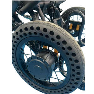 Silla de ruedas con motor de rotor interno de alta eficiencia con batería de litio extraíble de 10AH para uso durante todo el día - Product Image 6