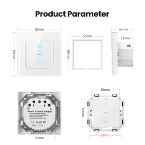AVATTO Công Tắc Rèm <span class=keywords><strong>Wifi</strong></span> Công Tắc Con Lăn Thông Minh Tương Thích Google Nhà Alexa Điều Khiển Bằng Giọng Nói Công Tắc Thông Minh Tuya Tiêu Chuẩn Eu - Product Image 6