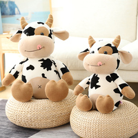 Vente chaude de haute qualité, peluche vache douce de 30 cm, jouet en peluche vache mignon, peluche vache
