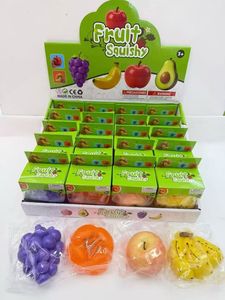 Bestseller transfrontalier : Jouets anti-stress Squishy à rebond lent en forme de fruits simulés, Jouets Fidget Squishy Hamburger, Lot de 4 pièces - Product Image 4