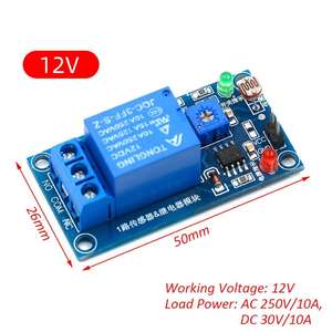 Module 5V 12V <strong>Light</strong> Photoswitch Sensor Switch LDR Photoresistor Relay Module <strong>Light</strong> <strong>Detection</strong> Photosensitive Sensor Board - Product Image 3
