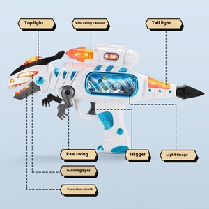 Giocattolo Elettronico per Bambini Meizhi, Dinosauro 3D con Vibrazione, Suono <span class=keywords><strong>e</strong></span> Luce, Pistola in Plastica ABS, Velocità 50-100fps, Regalo per 14 Anni - Product Image 3