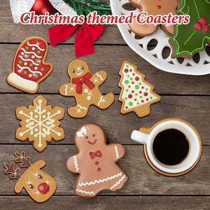 Kit de Coasters de Noël DIY en Diamant – 9 Pièces Mandala – Kits d'Art Diamant pour Adultes - Product Image 4