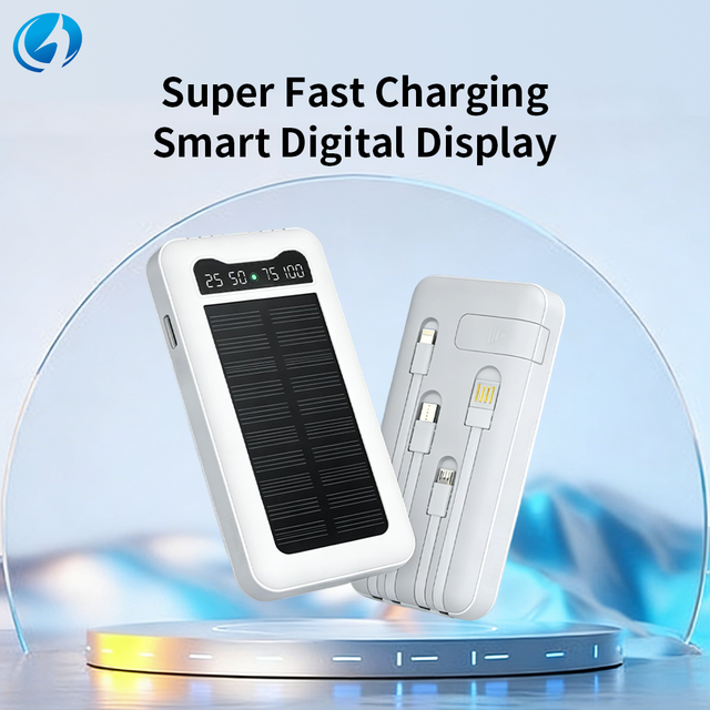 High Capacity 10000mAh Portable Fast Charging Solar Charger Dual USB Solar Power Bank for Outdoor