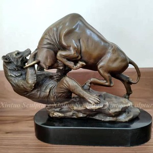 <span class=keywords><strong>Statuette</strong></span> a tema animale in pietra scolpita in metallo statuetta scultura in metallo con stile moderno in ottone bronzo - Product Image 5