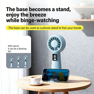 Ventilador de escritorio pequeño, portátil, recargable por USB, minimalista y de alta calidad. - Product Image 2