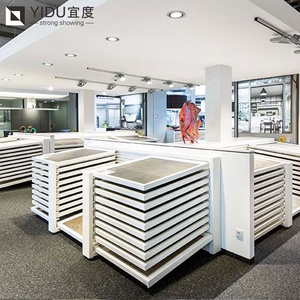 Présentoir multifonctionnel en métal pour carreaux, avec conception de showroom pop-up et rangement pour dalles de pierre, présentoir pour carreaux et marbre - Product Image 2
