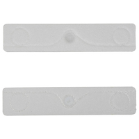 Tissu de vêtements lavable imperméable à longue portée lavage Nfc puce de blanchisserie étiquettes textiles UHF étiquette de blanchisserie RFID pour la gestion de la blanchisserie