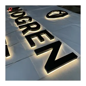 Custom giant house numbers alphabet sign board acrylic led backlit channel logo 3d letters