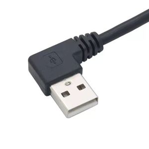 <b>Usb</b> Extension <b>Cable</b> 90 Degree Bend Male <b>To</b> Female Connector Upward Downward Left Right Bend Copper Wire Injection Molding - Product Image 2