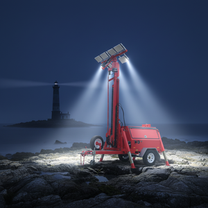 Torre de Iluminación LED Compacta de Alta Resistencia VALIANT VL3K, Resistente al Agua IP65, Alimentada por CC, Luz Móvil para Exteriores para Minería - Product Image 3