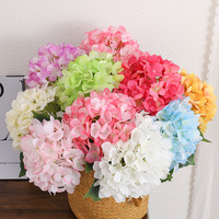 Bunga Hydrangea Buatan Merek Lanting Kelas Atas, Bunga Sutra dengan Teknik Cetak Injeksi untuk Ruang Tamu dan Meja Makan