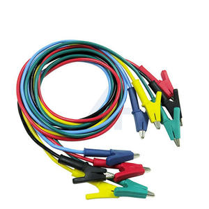 JIALUN 15Amp Jacaré Clipe <span class=keywords><strong>Test</strong></span> <span class=keywords><strong>Lead</strong></span> Set Silicone Crocodilo Clipe Fio para Sonda Multímetro - Product Image 1