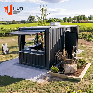 Contenedor de envío móvil de diseño modular de construcción rápida, <span class=keywords><strong>tienda</strong></span> minorista, <span class=keywords><strong>tienda</strong></span> de cafés al aire libre personalizable con apariencia de acero única - Product Image 2
