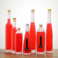 Lebendige Mattglas-Flasche Glasverpackung Nachhaltige Verpackung für Farbige Spirituosen und Gin