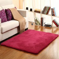 Vente en gros de tapis en peluche pelucheux violet tapis décoratif à poils coupés pour chambre et salon tapis doux pour la maison camping et prière