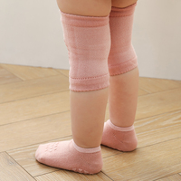 Chaussettes antidérapantes pour bébés, genouillères d'été, ensemble de chaussettes de protection pour genoux, chaussettes de sécurité pour ramper, protège-genoux pour filles et garçons