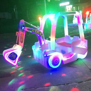 Nouveau modèle 2026 : Voiture de manège électrique double pour enfants, type excavatrice, pour usage commercial extérieur, à batterie - Product Image 1