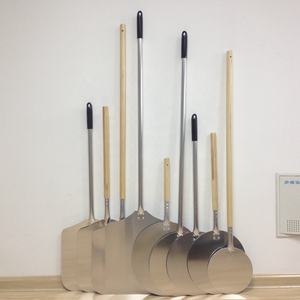 Pala grande de aluminio de alta calidad para pelar Pizza, pala cuadrada con mango de madera de 12 14 16 pulgadas para horno de Pizza, juego de equipo para hornear - Product Image 6