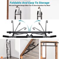 Dispositif de musculation pliant cadre de porte barre de traction avec poignées antidérapantes équipement de gymnastique à domicile barre de traction