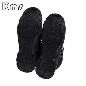 KMS Black Outdoor Anti Slip Rubber Sole Waterproof Hunting Hiking Training Jungle Wholesale Combat Tactical Boots