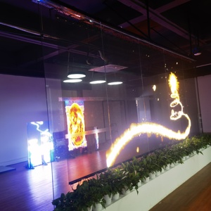 4000nitsO Self Adhesive Led Transparent <b>Display</b> Film Screen Flexible Window Led <b>Display</b> - Product Image 2