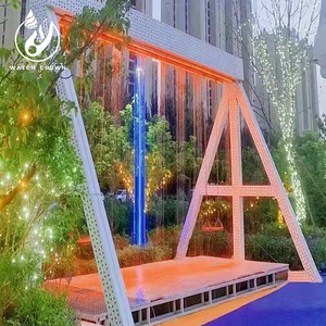 2026 Water Crown Rideau d'eau personnalisé pour parc aquatique, à une ou deux places, avec effet cascade et graphiques numériques - Product Image 4