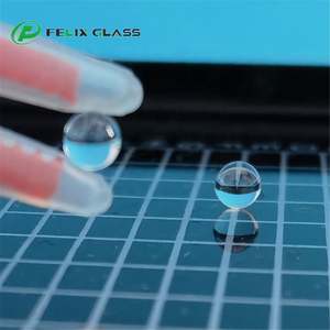 Lentille sphérique en verre optique de silice fondue FELIX, demi-sphère 6mm 10mm 40/20, surface polie, haute précision, tolérance 0,01mm, OEM - Product Image 1