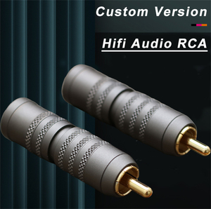 Connecteur <span class=keywords><strong>RCA</strong></span> mâle plaqué or 12 mm de diamètre extérieur en laiton XSSH YIVO pour câble audio-vidéo HIFI DIY et amplificateur de signal audio de grande puissance - Product Image 2