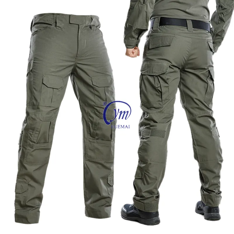 Wholesale Camouflage Training Hunting Trousers 65% Polyester 35% Cotton Tactical Work Cargo Pants For Men