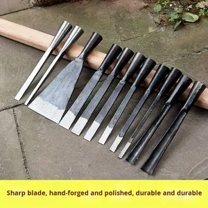 Woodworking Flat <strong>Chisel</strong> Set-High-Speed Steel Bench <strong>Chisels</strong> for DIY Industrial Use Wood Carving Mortising Tools 3-Year Warranty - Product Image 3