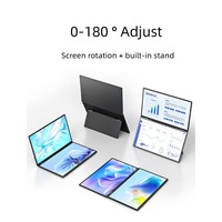 Moniteur portable à double écran de 21,5 pouces, écran LCD IPS 120 Hz, 280 nits, haut-parleurs intégrés