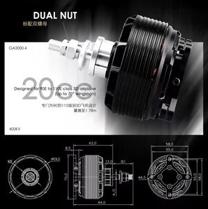 Dualsky GA2000 Serie de Aviones, Molde Privado para Conversión a Gasolina, Motor para Dron RC DIY UAV VTOL, Fabricado en Guangdong, China - Product Image 3