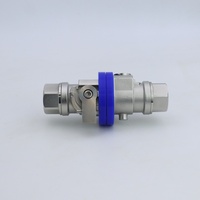 RIGHTPOWER Nouvelle Raccordement Interlock à Débit Plein VC88-25 SS304 12 bars pour Refroidissement Liquide, Remplacement pour FD83