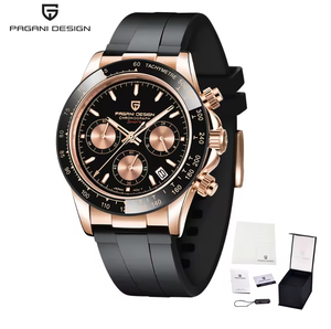 นาฬิกา PAGANI DESIGN <span class=keywords><strong>1664</strong></span> สไตล์สปอร์ต ควอตซ์ ขนาด 40 มม. รุ่นใหม่ V2 สีทองน้ำตาล หน้าปัดคลาสสิก นาฬิกาผู้ชาย VK63 โครโนกราฟ - Product Image 5