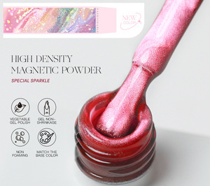 Nouvelle collection Printemps/Été Pastel Candy Manor : Vernis gel effet œil de chat <span class=keywords><strong>mat</strong></span> à perles de verre, éclaircissant et ultra-brillant pour nail art - Product Image 6