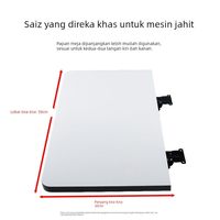 Nouvelle table d'extension légère de 3 kg pour machine à coudre, pliable, avec panneau de rangement, plateau plat, support de table de bureau étendu et élargi