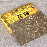 Thé brut Pu'er en brique de 250g, imprimé bleu sur arbre ancien du Yunnan, de haute qualité, Yiwu 2023