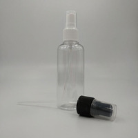 Flacon pulvérisateur fin en plastique PET transparent pour cosmétiques, 10 ml, 20 ml, 30 ml, 50 ml, 100 ml, 200 ml, 300 ml, 500 ml, 4 oz, 6 oz, pour voyage