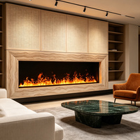 Cheminée décorative moderne Inno-Fire de 60 pouces, foyer à vapeur, simulation de flamme