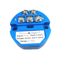 4-20MA RTD PT100 Sensor suhu Meter suhu pemancar modul detektor terisolasi-200-200 Celsuis 0-600 Celsuis