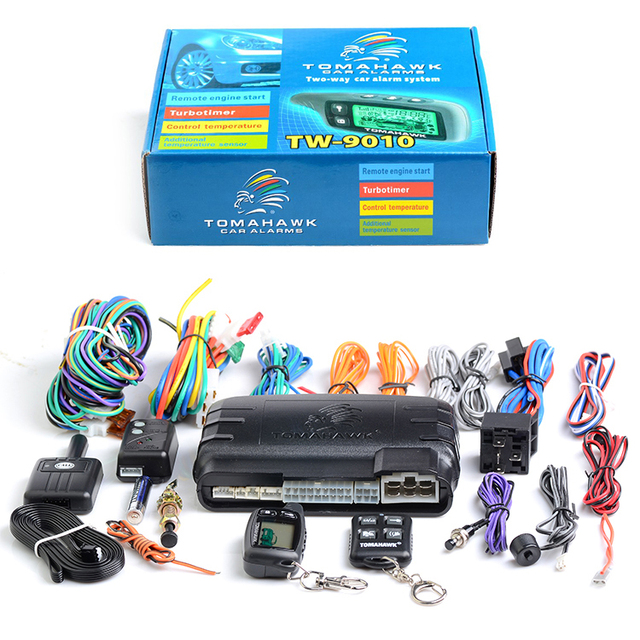 America Auto Accessories 2025 Two Ways Car Alarm System Vehicle Security System Easy Install for Cars