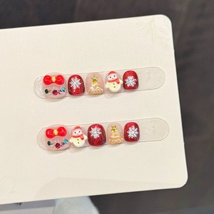 <span class=keywords><strong>Uñas</strong></span> Postizas <span class=keywords><strong>Cuadradas</strong></span> de Cobertura Completa con Logotipo Personalizado, Hechas a Mano, 10 Piezas, para Niños, Material ABS de Alta Calidad con Pegamento, <span class=keywords><strong>Diseño</strong></span> de Salón - Product Image 2
