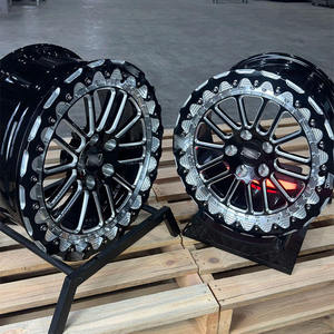 גלגל מחושל רב-חישורים 4x4 5x120 5x114.3 5x112 6X139.7 15 17 18 אינץ' עם נעילת חרוזים לשטח, מתאים לרכב שטח (SUV) ולרכב Belak, עבור שברולט סילברדו - Product Image 5