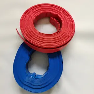 YUE HUASoft Water Agriculture Pump Irrigation Water Hose Etc As Customized Red Blue Green Bar Pvc Layflat Hose